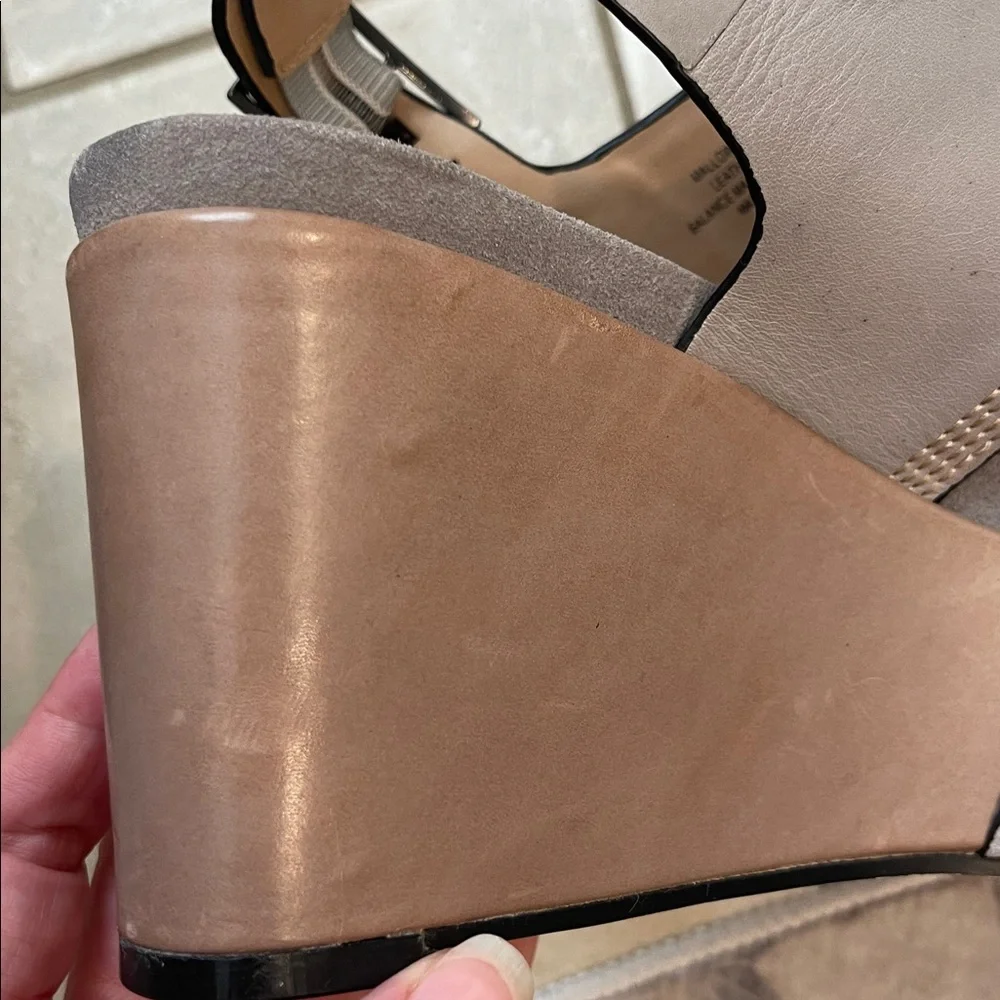 Naked Feet Mallow Platform Wedge Sandals 7